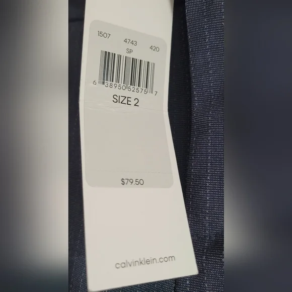 NWT- Calvin Klein Pinstripe Modern Essential Pant - Picture 3 of 8